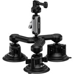 Leofoto LAC-05 Supporto a 3 ventose per videocamere d'azione