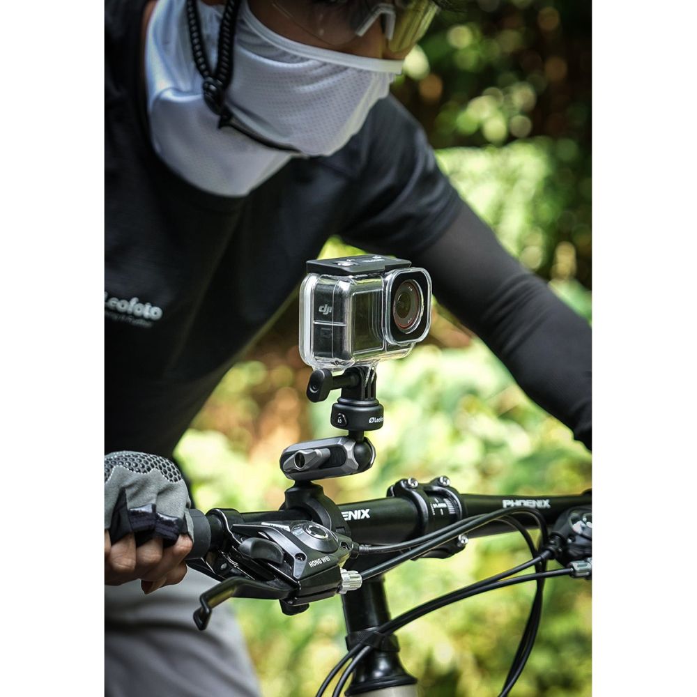 Leofoto LAC-02 Supporto per videocamera d'azione per bicicletta