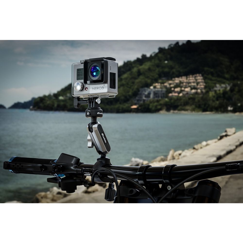 Leofoto LAC-02 Supporto per videocamera d'azione per bicicletta