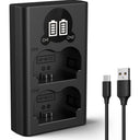 K&F Concept NP-W235 Caricabatterie doppio USB-C con display