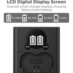 K&F Concept NP-W235 Caricabatterie doppio USB-C con display