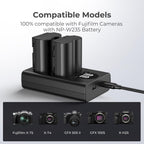 K&F Concept NP-W235 Caricabatterie doppio USB-C con display