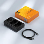 K&F Concept NP-W235 Caricabatterie doppio USB-C con display