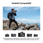 K&F Concept NP-FZ100 Caricabatterie doppio USB-C con display