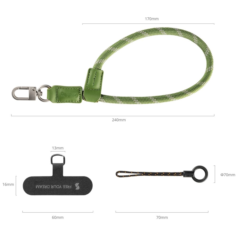 SmallRig 5303 FilMov Phone Wrist Strap, green