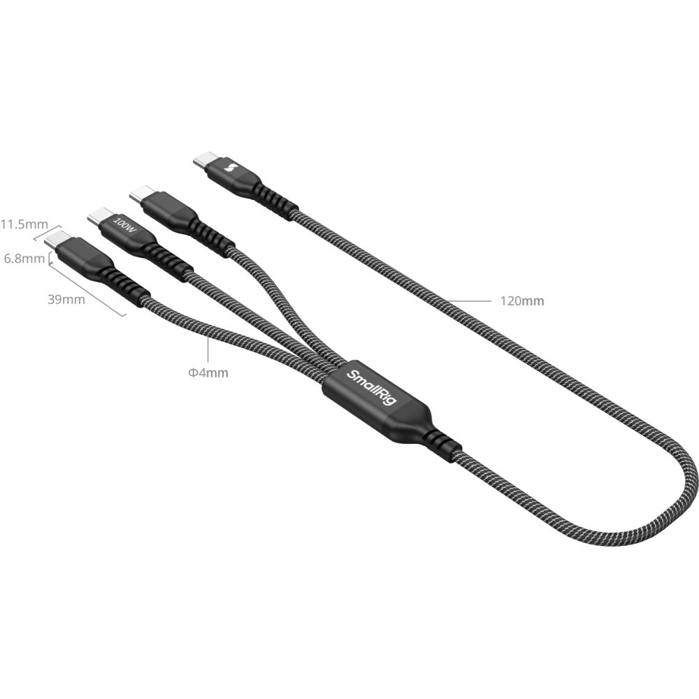 SmallRig 5079 Cavo di alimentazione USB-C 3 in 1