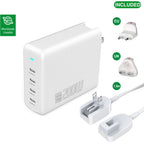 4smarts Flex Pro Desktop Charger 200W 4x USB-C + Worldwide Travel Adapter