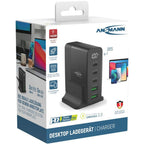 Ansmann DC5140PD Caricabatterie da tavolo 140W con display