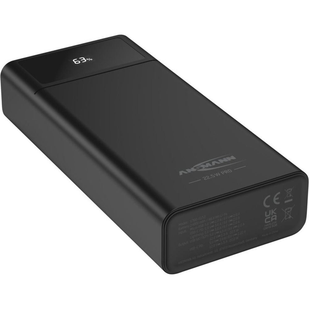 Ansmann PB322PD Powerbank 24.000 mAh QuickCharge 3.0 22.5W