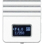 KEKS KM-Q digital light meter OLED display on top, silver