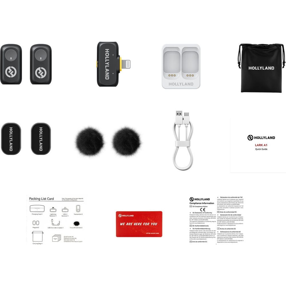 Hollyland LARK A1 Mini Duo Lightning Wireless Microphone