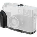 SmallRig 5217 Piastra di montaggio a L con impugnatura in silicone per FUJIFILM X half, argento antracite