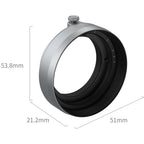 SmallRig 5393 Lens Hood for FUJIFILM X half, silver