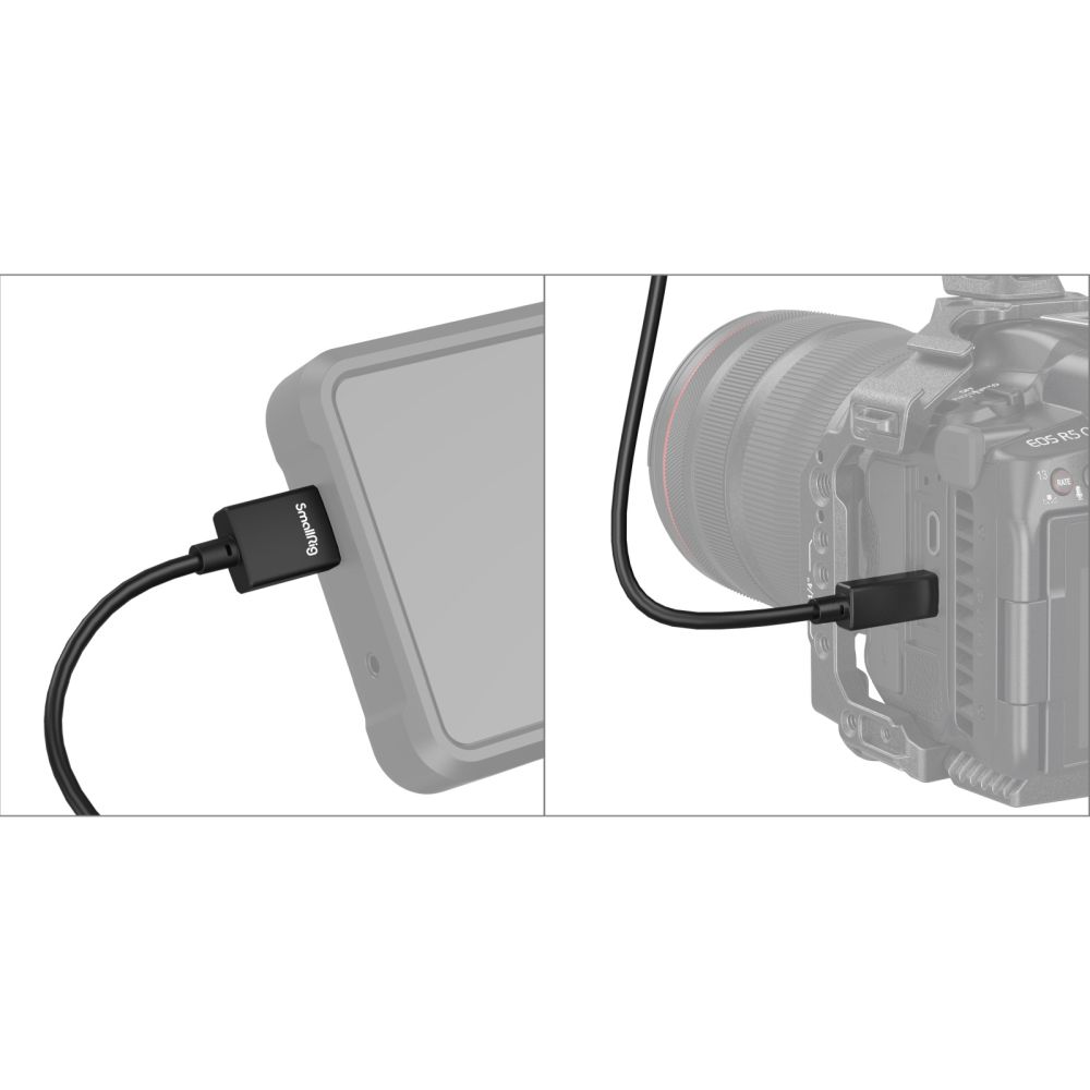 SmallRig 3042B Cavo HDMI 4K ultra sottile (da D ad A) 35cm