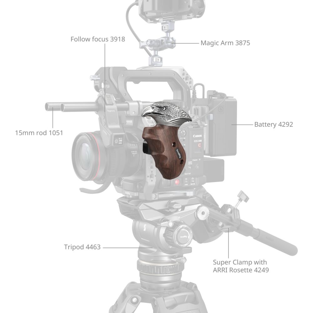 SmallRig 4817 "ImageGrip" Series Eagle Handle with NATO Clamp (Left Side)