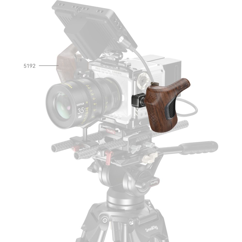 SmallRig 5161 Impugnatura in legno serie "ImageGrip" con morsetto NATO (lato sinistro)