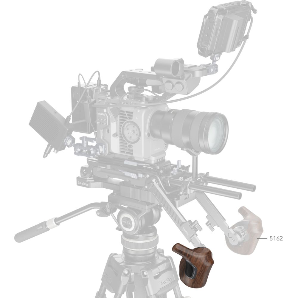 SmallRig 5193 Impugnatura in legno serie "ImageGrip" con rosetta ARRI (lato destro)