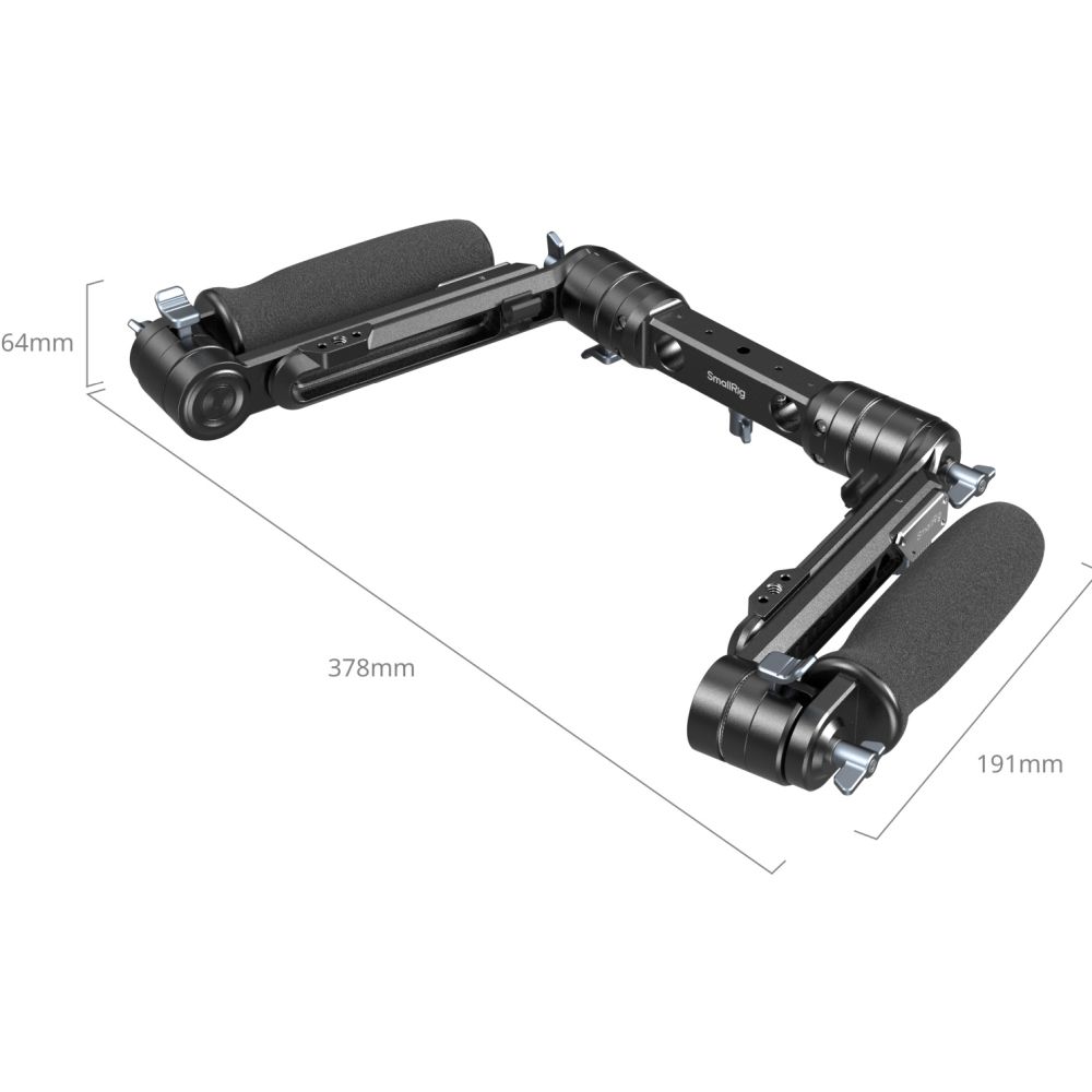 SmallRig 5205 Tracolla a doppia impugnatura per aste LWS da 15mm