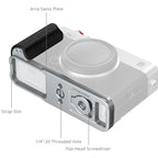SmallRig 5447 Piastra di montaggio a L con impugnatura in silicone per Fujifilm X-E5, argento