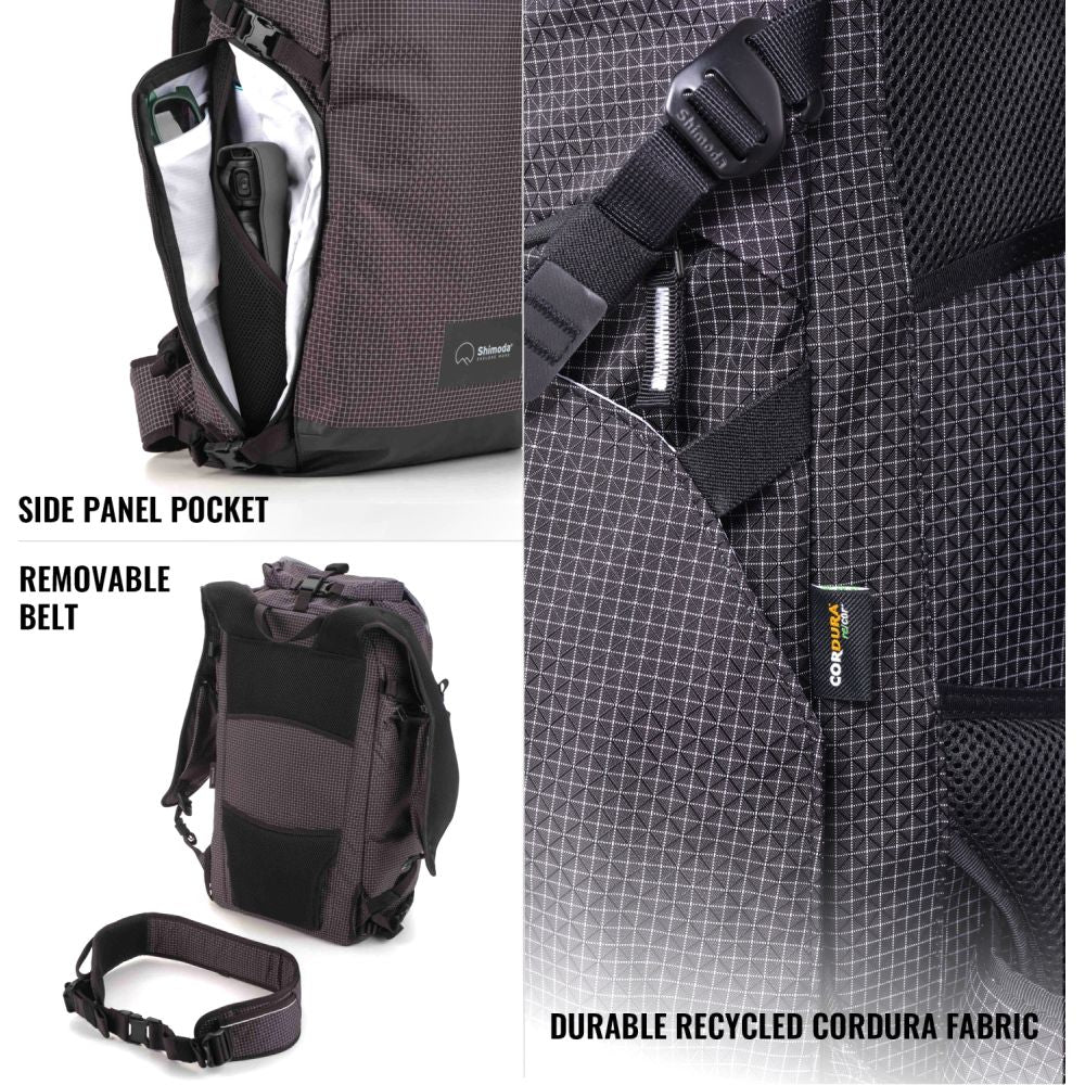 Shimoda Zaino Side lite 22 Starter Kit donna - nero/bianco - 520-373