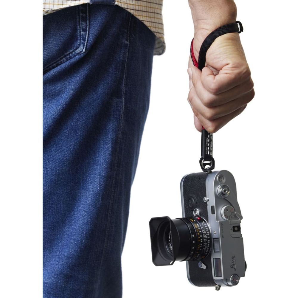 Artisan & Artist ACAM 313A, cinghia per fotocamera, nero-rosso