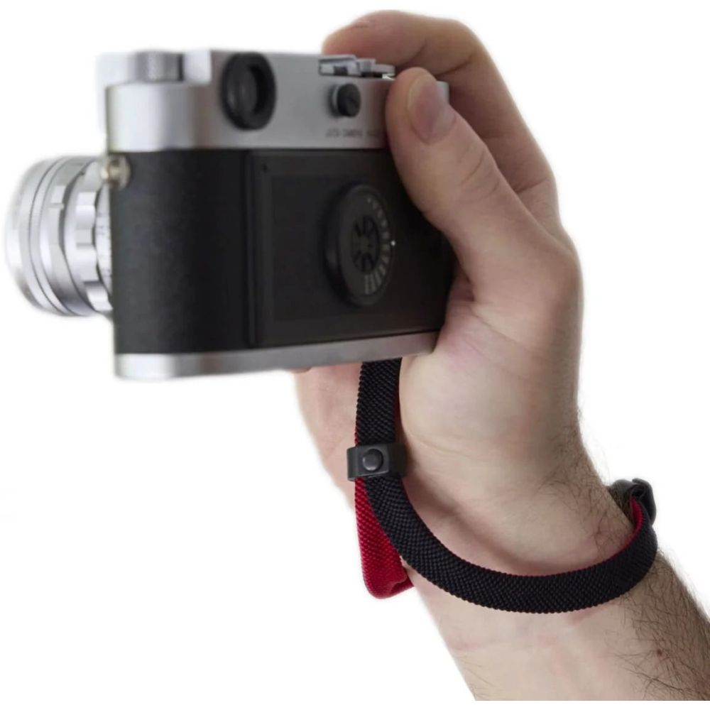Artisan & Artist ACAM 313A, cinghia per fotocamera, nero-rosso
