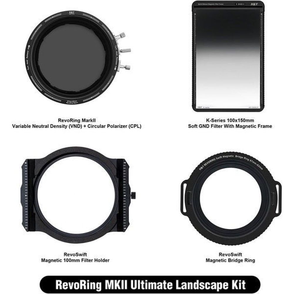 H&Y RevoRing MKII kit orizzontale 82-95mm (RNC95-II + RBR-95 + RH100 + KS09)