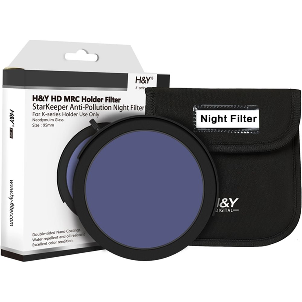 H&Y K-Series anti-pollution night filter 95mm drop-in filter