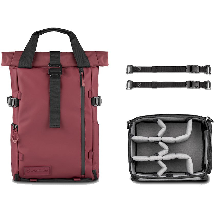 WANDRD PRVKE Photo Bundle Backpack V4 - Rhone Burgundy - 21L
