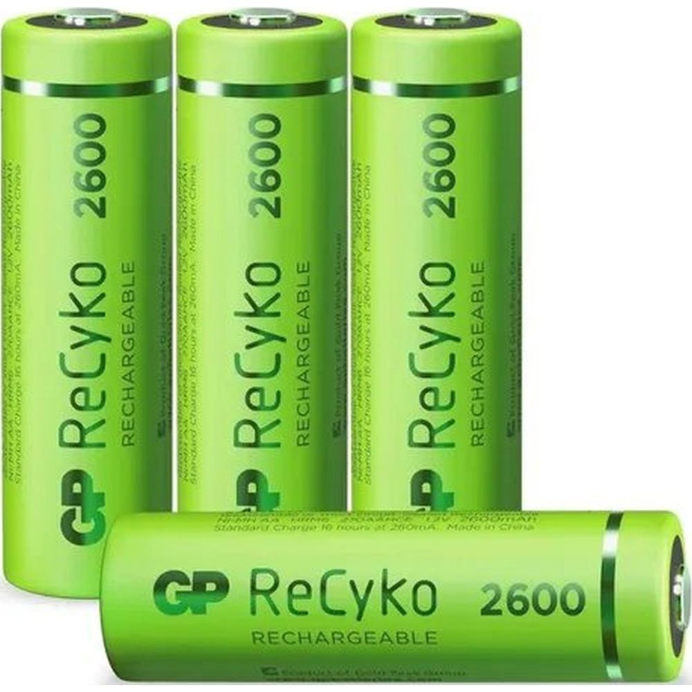 Caricabatterie GP USB M451 incl.... 4 x RECYKO AA 2600 mAh
