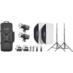 Godox Litemons LA300R K2 RGB LED Light 2 Light Kit (black)