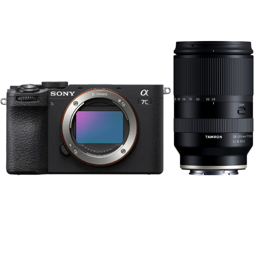 Sony A7C II nera + Tamron 28-200mm f/2.8-5.6 Di III RXD