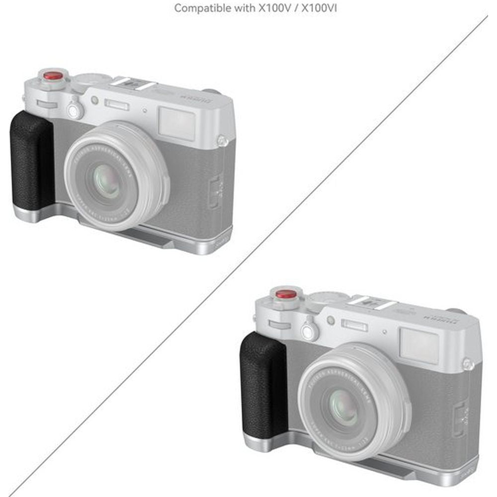 SmallRig 4555B L-Shape Mount Plate with Handle for FUJIFILM X100VI / X100V (Silver)