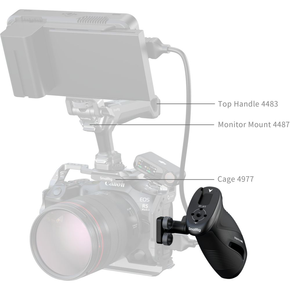 SmallRig 5194 Impugnatura laterale rotante con viti da 1/4"-20