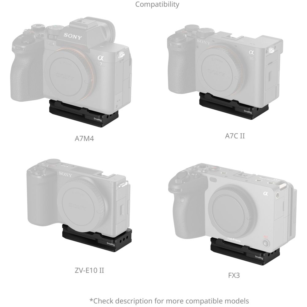 SmallRig MD5423 Piastra con attacco Arca-Swiss per AirTag per Sony