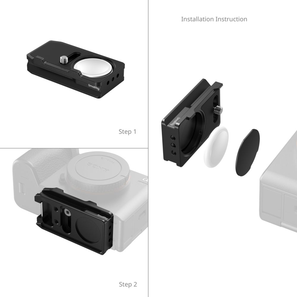 SmallRig MD5423 Piastra con attacco Arca-Swiss per AirTag per Sony