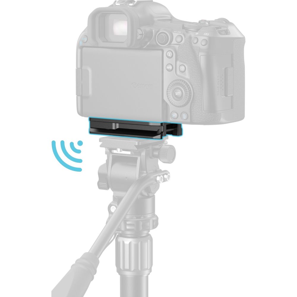 SmallRig MD5424 Piastra con attacco Arca-Swiss per AirTag per Canon