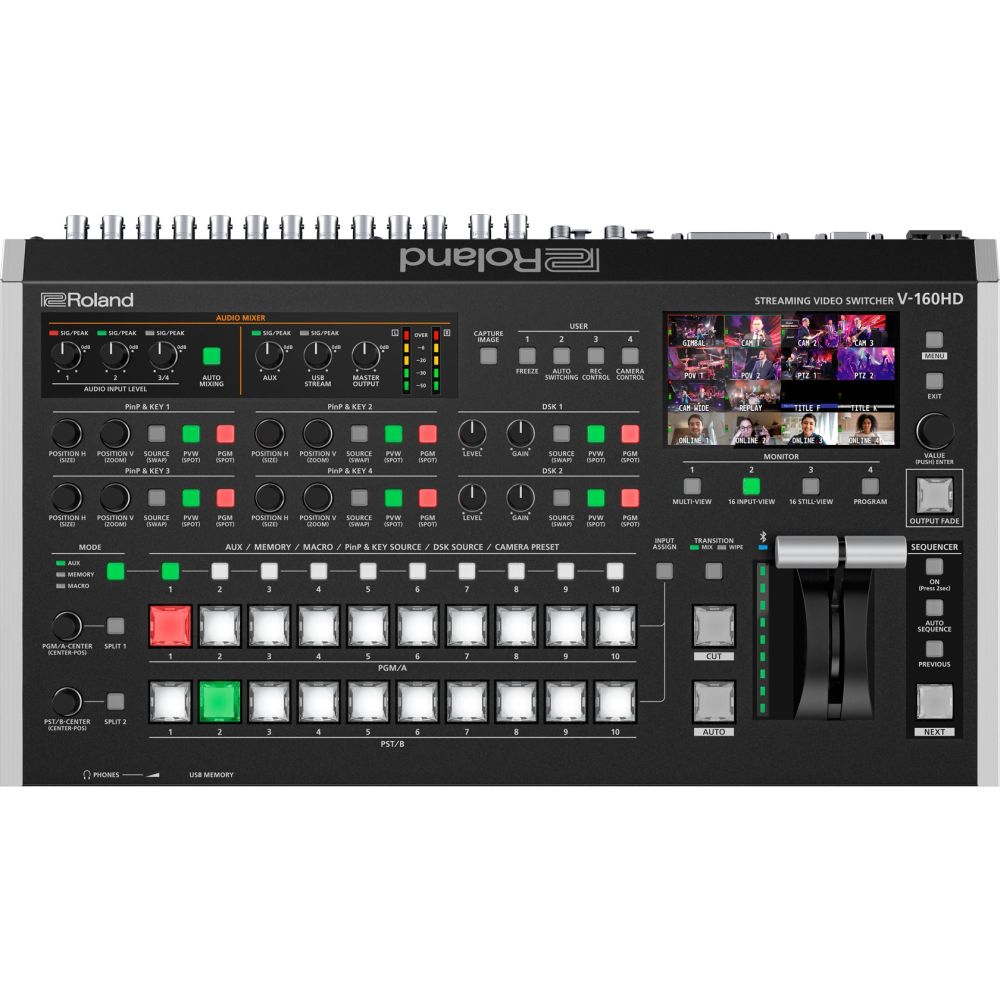 Commutatore video streaming Roland V-160HD