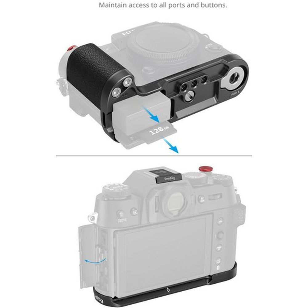 SmallRig 4783C Silicone L-Shape Grip for Fujifilm X-T50 (black)