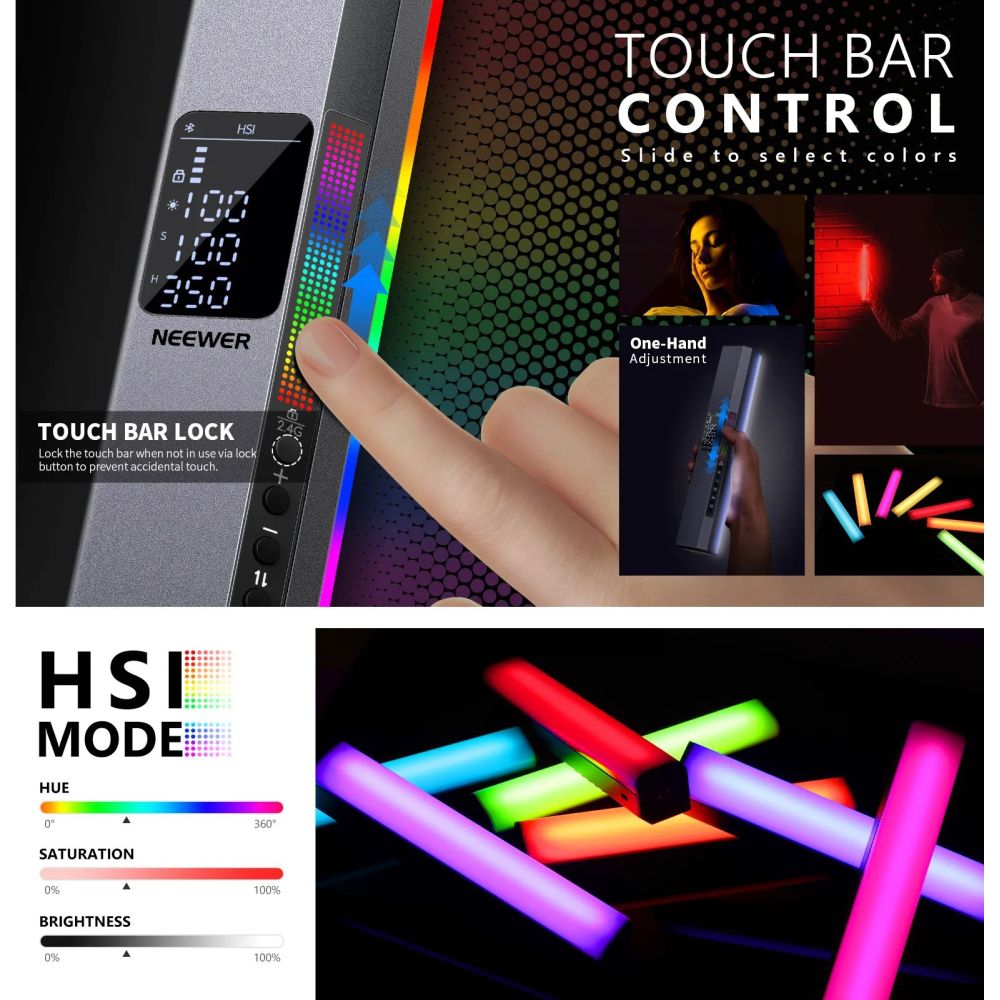Lampada magnetica LED RGB RGB1 Neewer