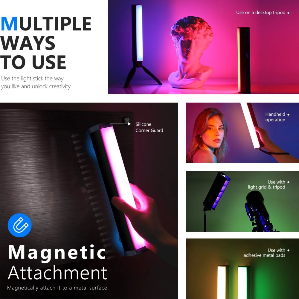 Lampada magnetica LED RGB RGB1 Neewer