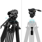 SmallRig 5443 FSD14 FreeSpeed Treppiede in fibra di carbonio per impieghi gravosi