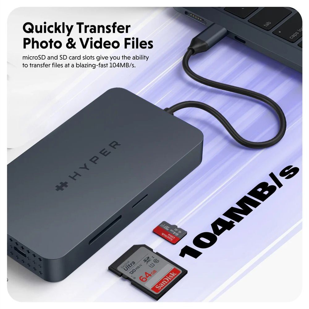 Hub Hyper USB-C HyperDrive Dual 4K HDMI 10 in 1