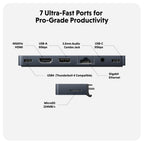 Hub Hyper USB-C HyperDrive Duo Pro 7 in 2 - blu