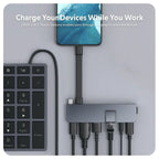 Hub Hyper USB-C HyperDrive Duo Pro 7 in 2 - blu