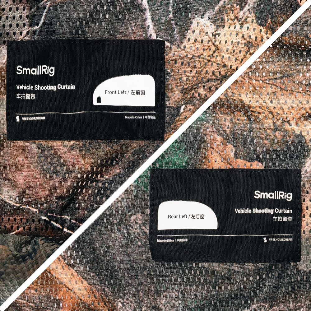 Set di tende per riprese di veicoli sul lato sinistro SmallRig 5499 (anteriore e posteriore)