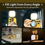 SmallRig 5513 Vibe P48 Luce video LED staccabile per telefono cellulare "BumbleBee Edition"
