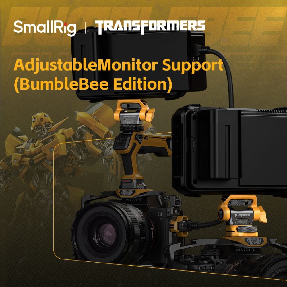 Supporto per monitor regolabile SmallRig 5520 compatibile con viti ARRI 3/8''-16 "BumbleBee Edition"