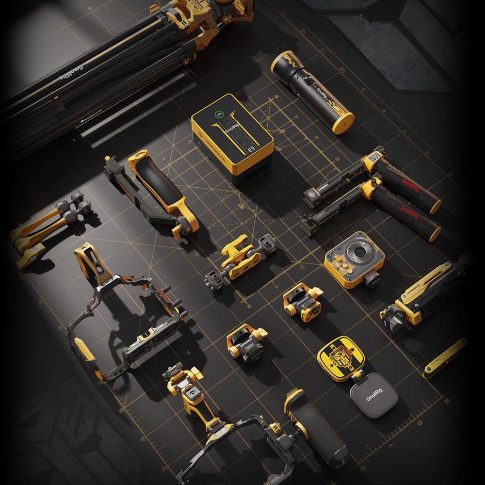 Supporto per monitor regolabile SmallRig 5520 compatibile con viti ARRI 3/8''-16 "BumbleBee Edition"