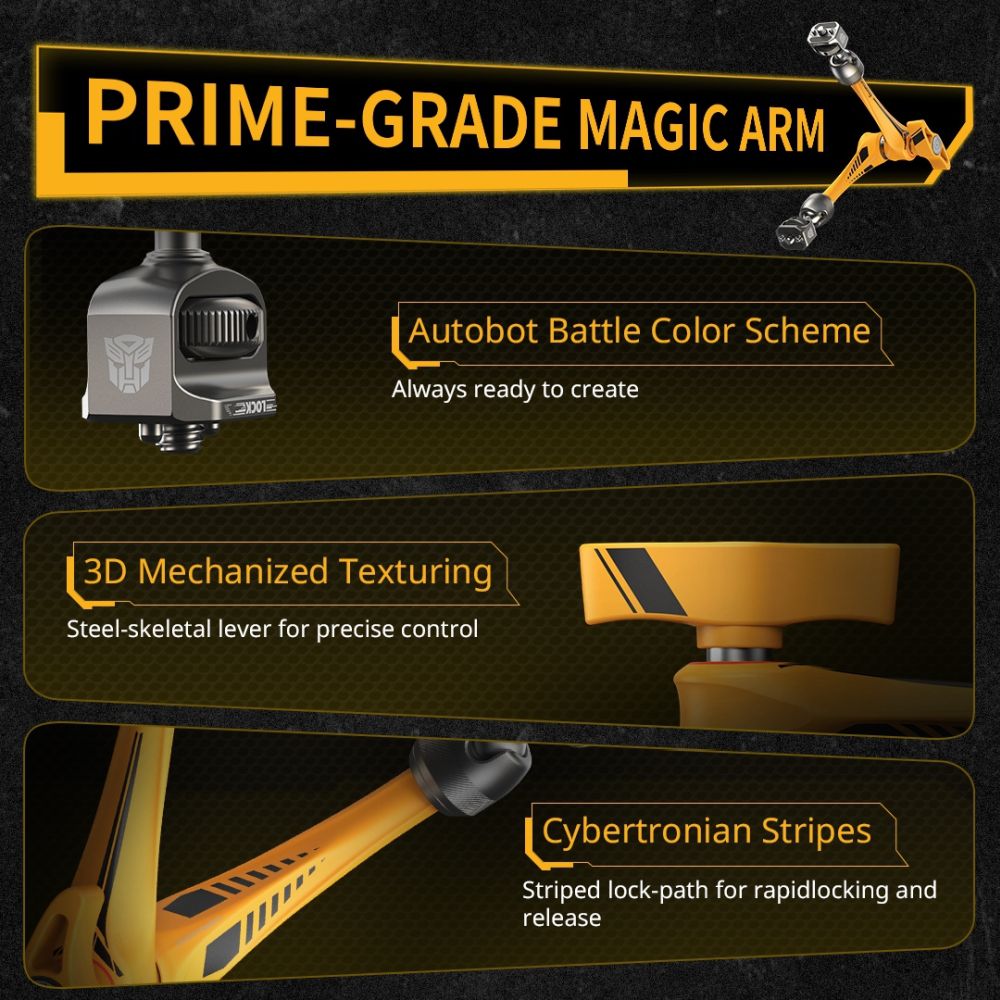 Supporto per braccio a rosetta SmallRig 5521 (11") "BumbleBee Edition"